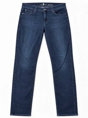 Seven for All Mankind Jeans - Straight Leg Jeans in Blue Waist 31